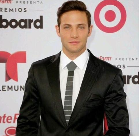 Actor Gabriel Coronel Wearing Hex Tie Lines