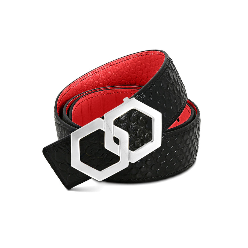 Metale Brossé Mamba Rosso Noche Belt Reversible