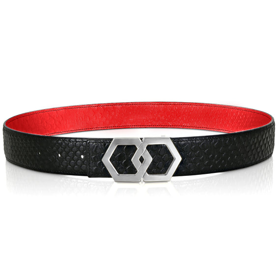 Metale Brossé Mamba Rosso Noche Belt Reversible