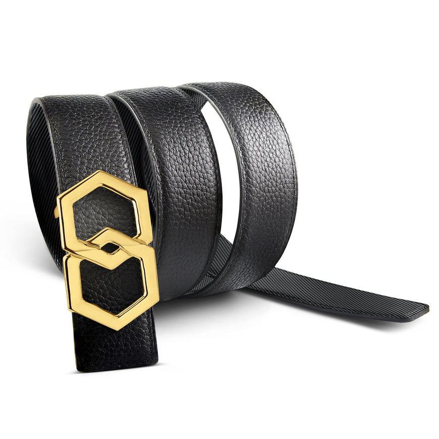 Canary Nero Carbon Reversible Belt