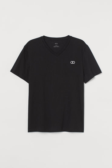 Black Shirt Hexa - VNeck