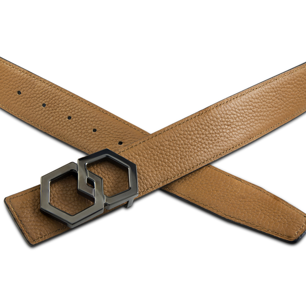 BLACK METALE Belt - Cappuccino/Noche