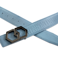 BLACK METALE Luxury Belt - Blanco/Cielo