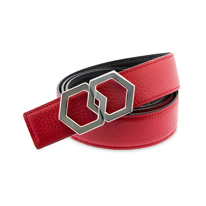 Metale Brosse Rosso Noche Belt Reversible