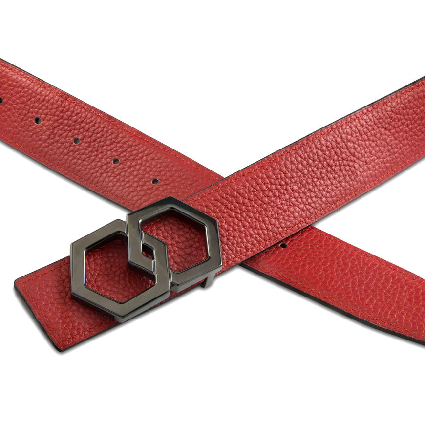 BLACK METALE Belt - Rosso/Noche