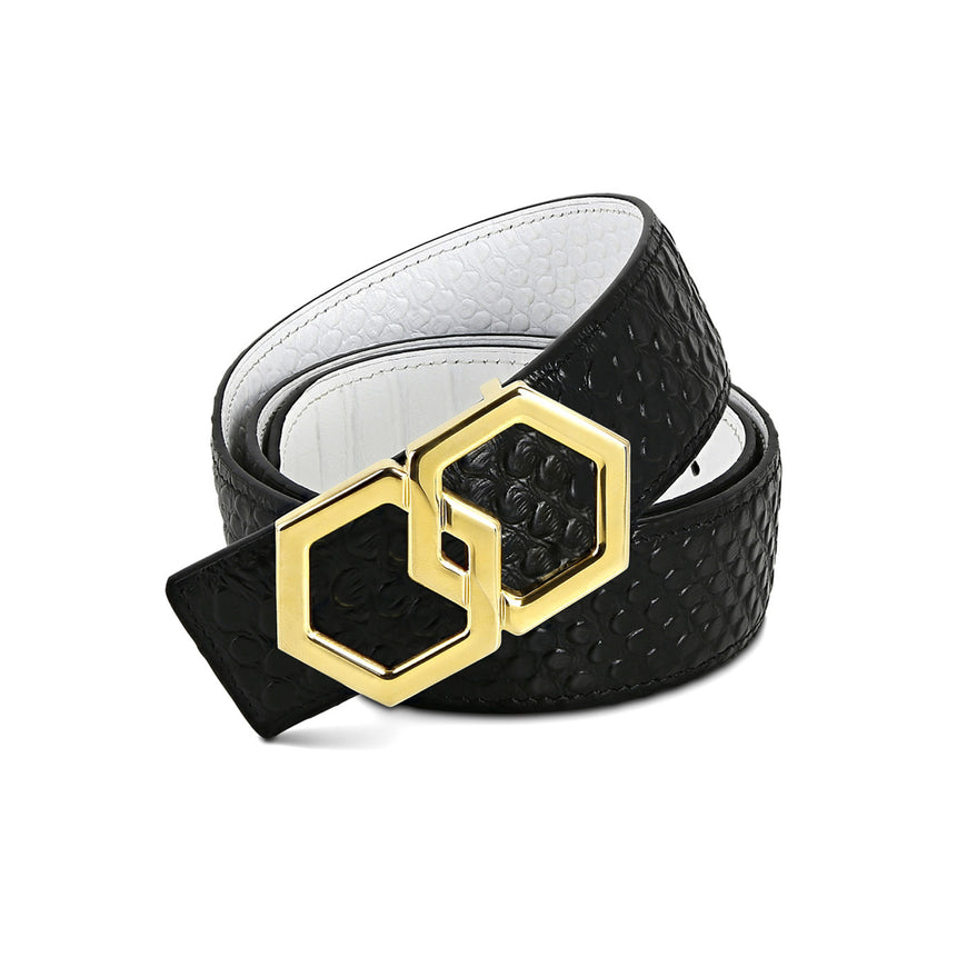 Canary Caviar Belt Reversible