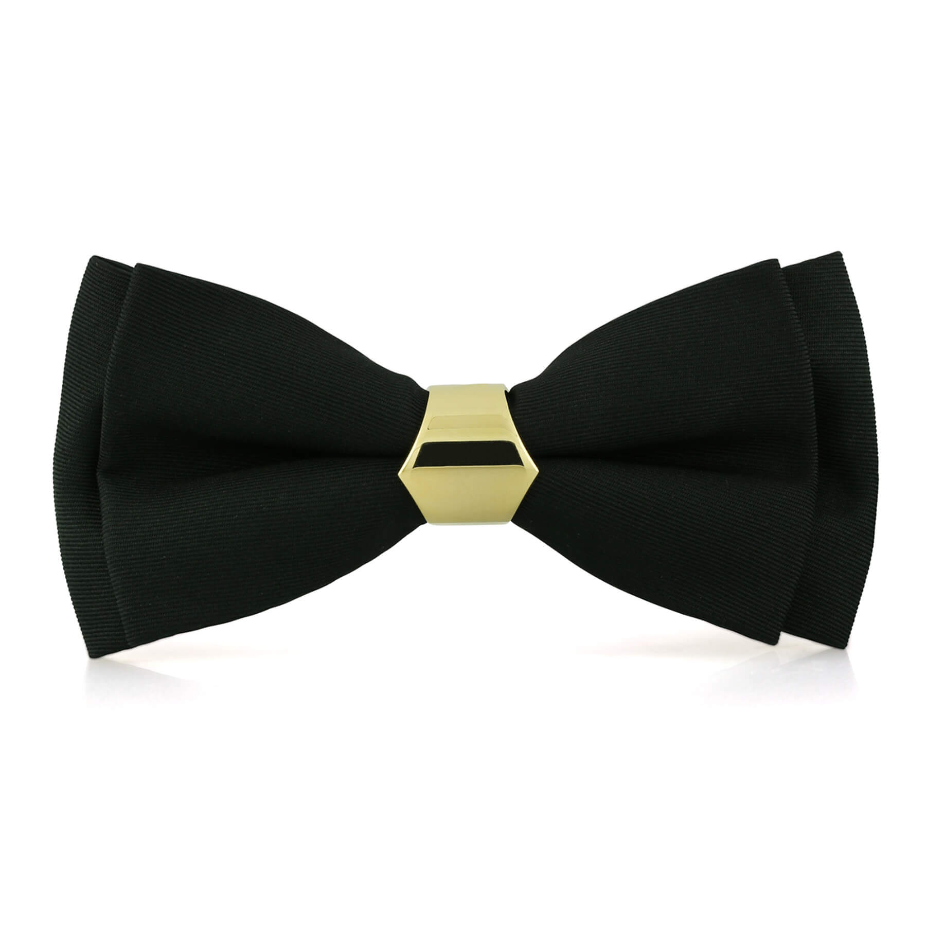 BOW-TIE ボウタイ Men's Pre-tied Bow Tie & hankie set polyester Grey animal