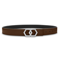 Metale Brosse Dark Brown Noche Belt Reversible