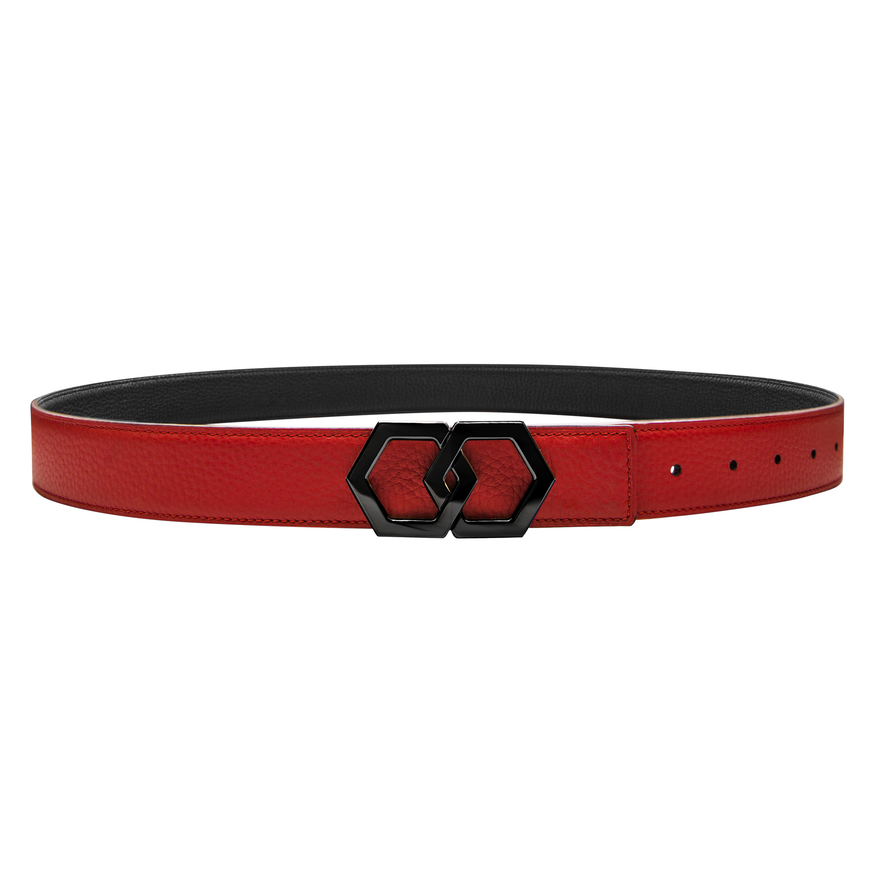 BLACK METALE Belt - Rosso/Noche